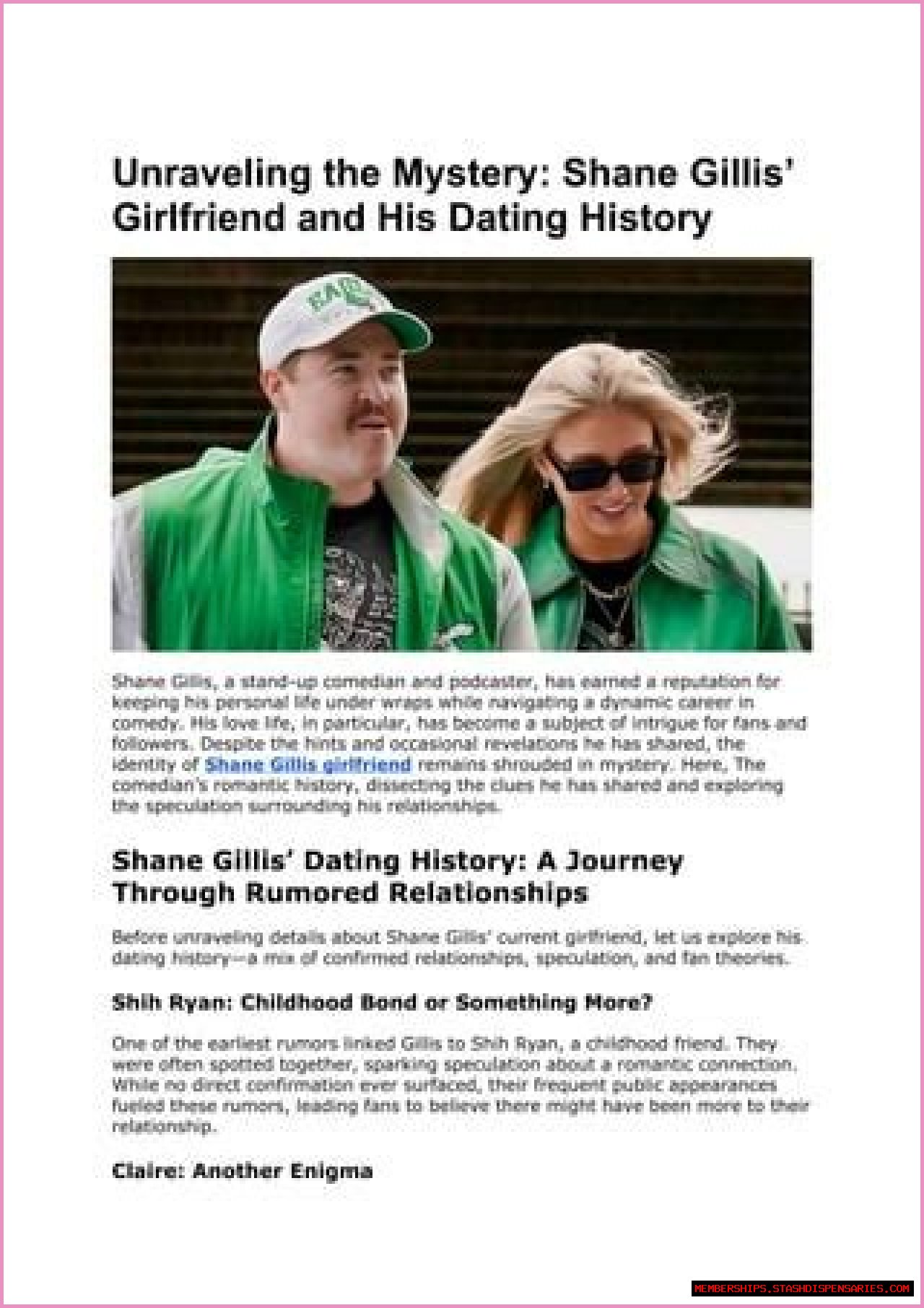 Exploring The Personal Life Of Shane Gillis: Is He Married?